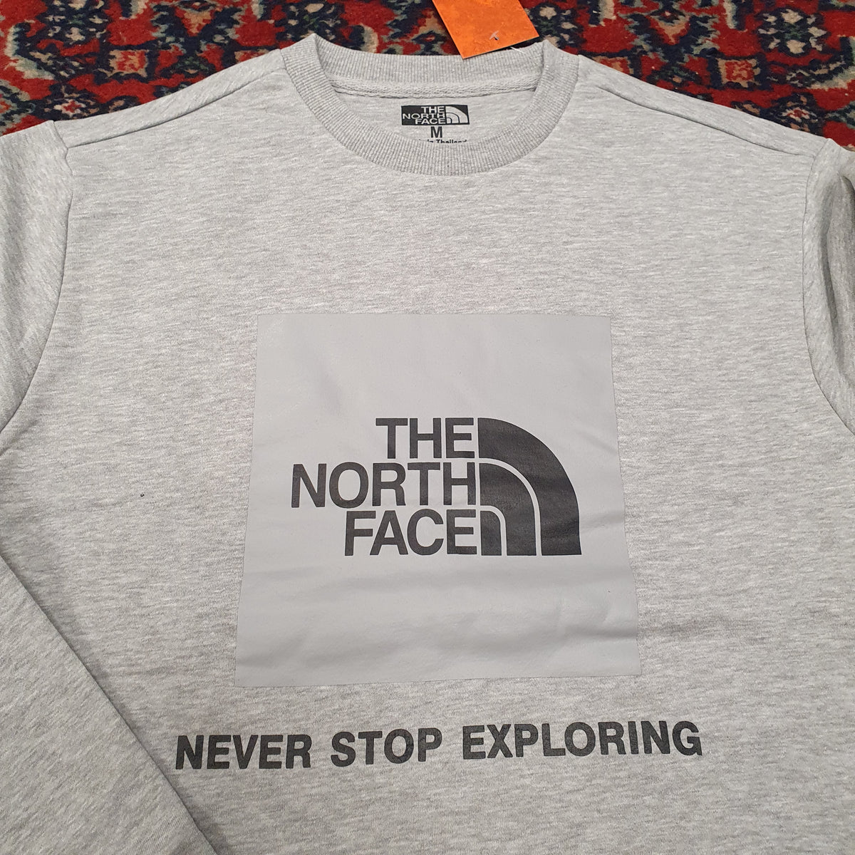 Grey NorthFace Warm Long Sleeves Shirt , 43443