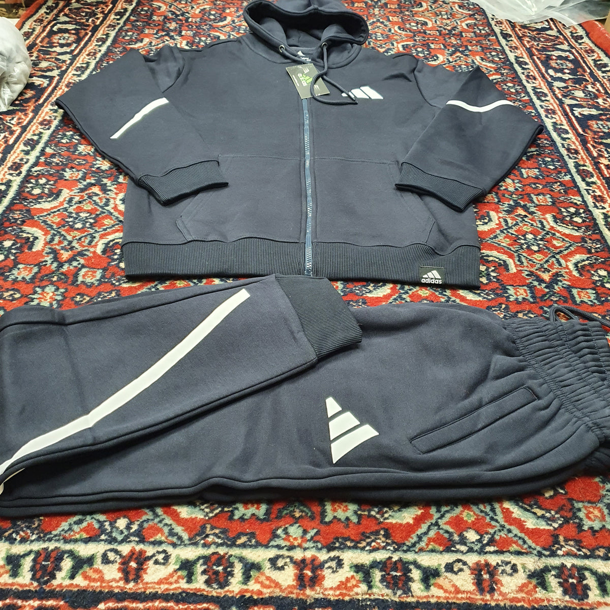 Blue Adidas Warm Track Suit, 3