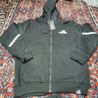 Black Adidas Warm Track Suit, 5