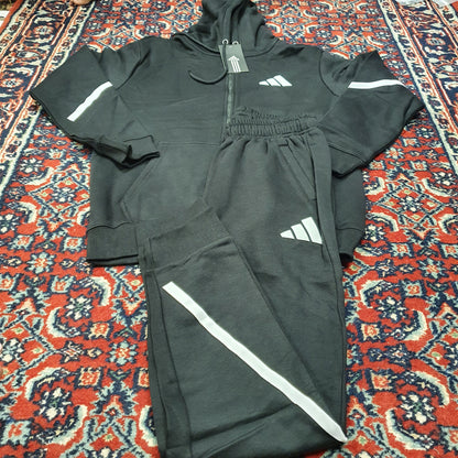 Black Adidas Warm Track Suit, 5