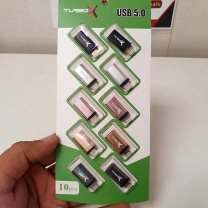 Turbo X USB 5.0  10 Pcs Pack, 101010
