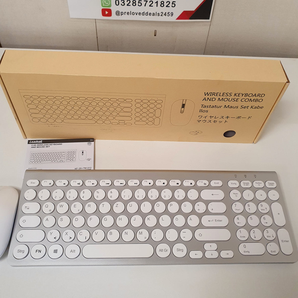 Wireless Keyboard and Mouse Combo , 61060