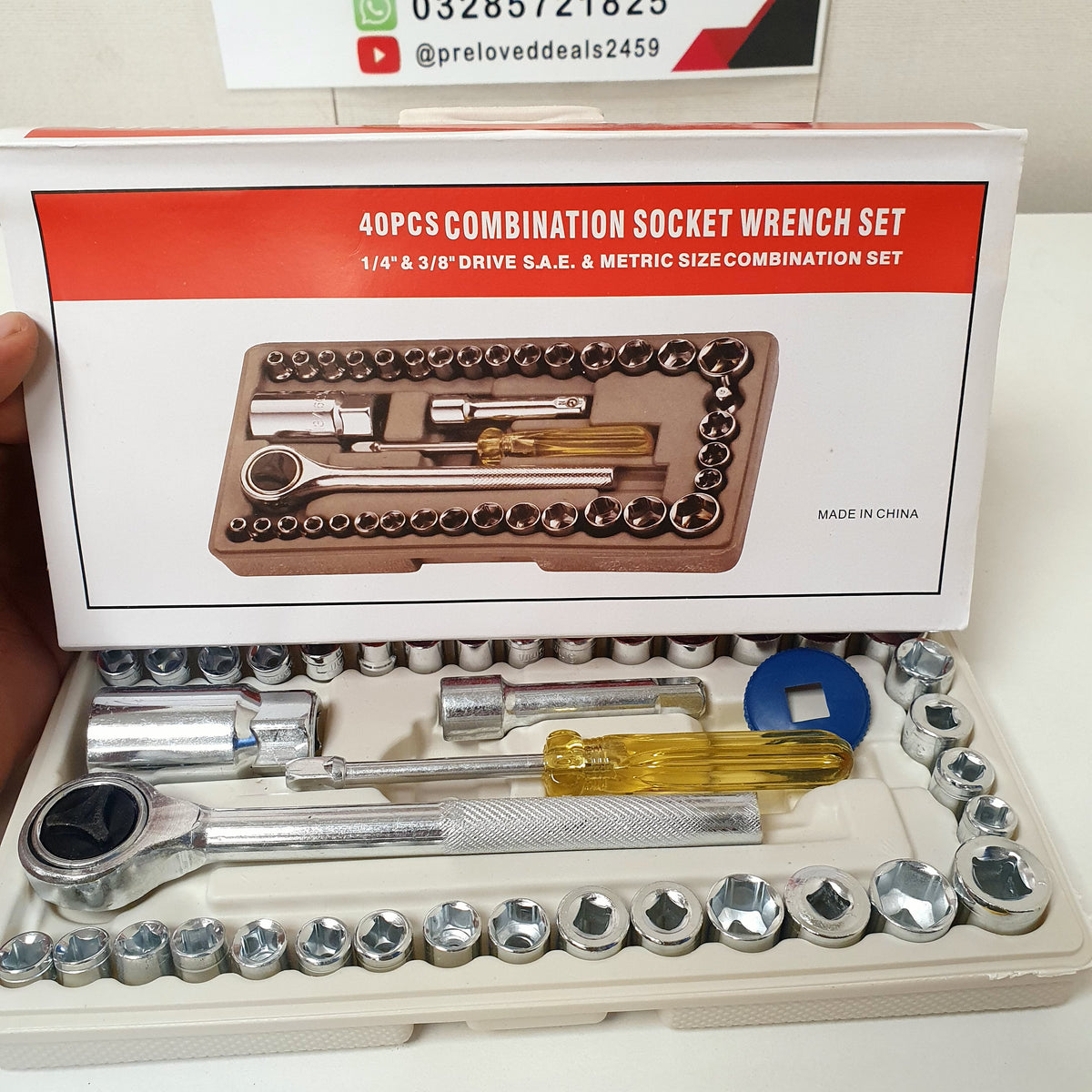 40ocs Combination Socket Wrench Set, 21900