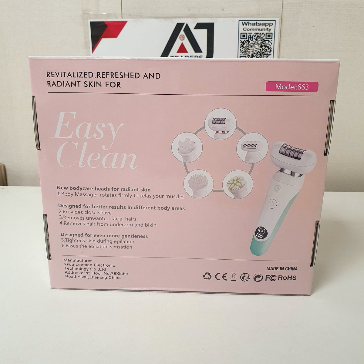 Easy Clean With Facial Accessories Beauty Cleaning Shaver, 22250
