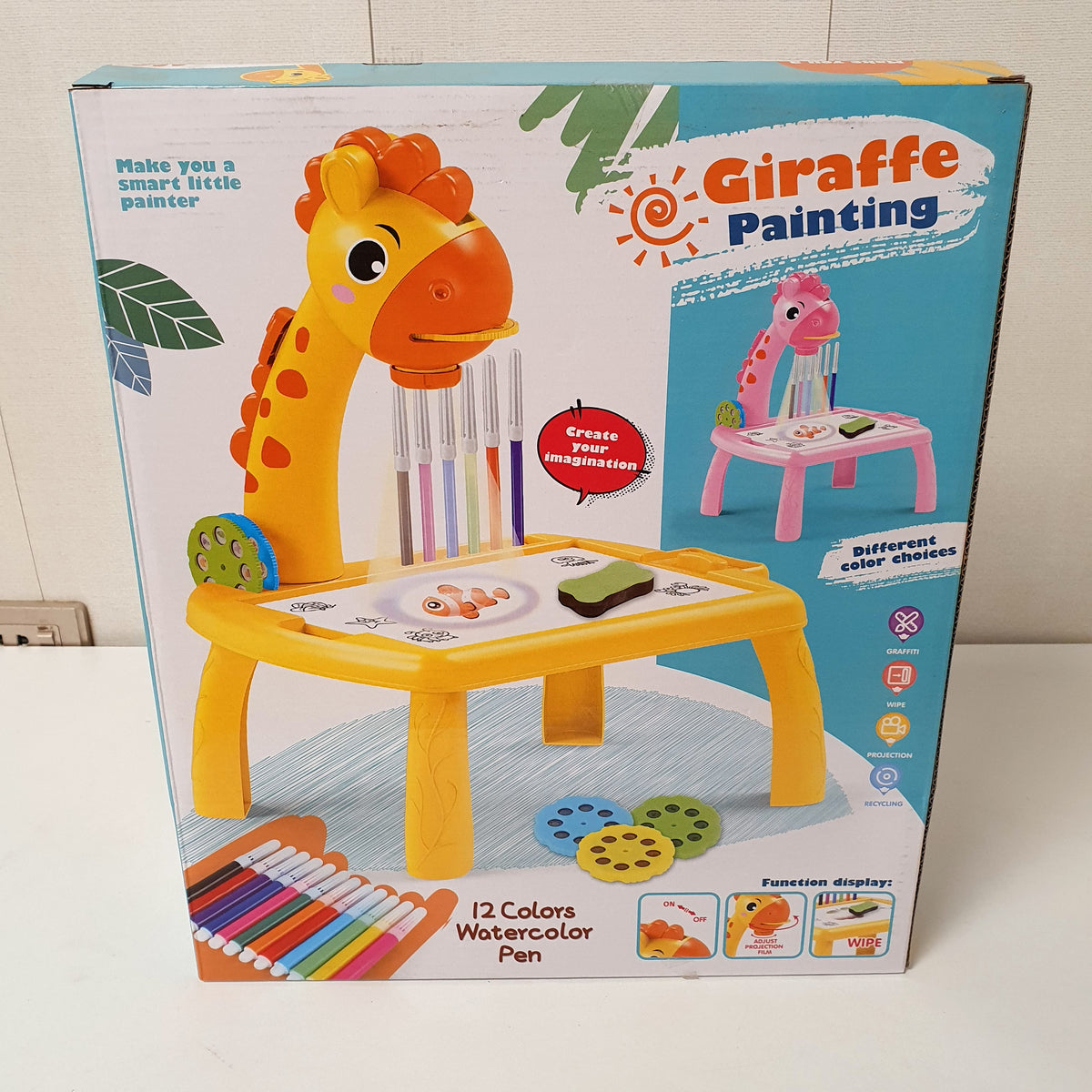 12 Water Colors Pen Table Projector For Kids, 61500