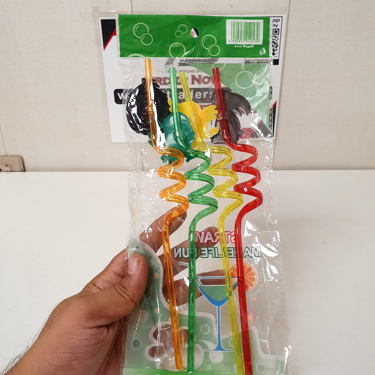 Straw Pack of 4 Different Colors, 31150