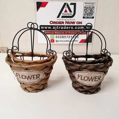 Decoration Flower Basket 2 pcs Set, 11305