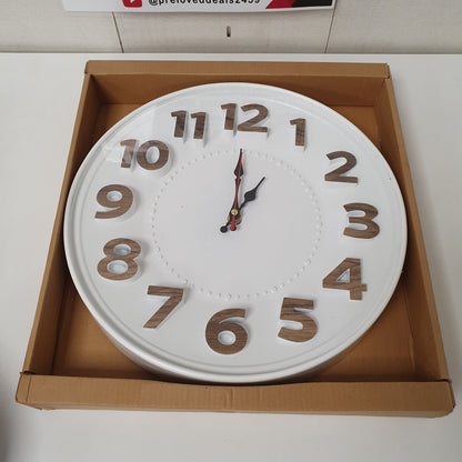 Big Number White Wall Clock, 22000