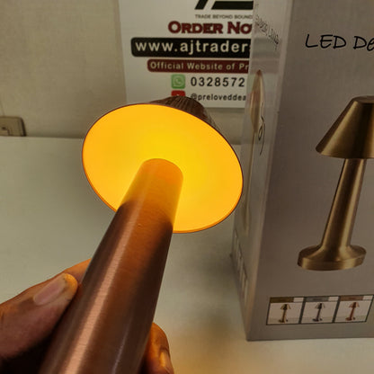 Led Desk Lamp Curve Style Rose Gold, 11750