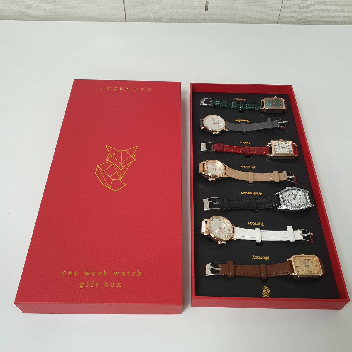 7 Pcs Gift Box Watches Lucky Fox, 121700