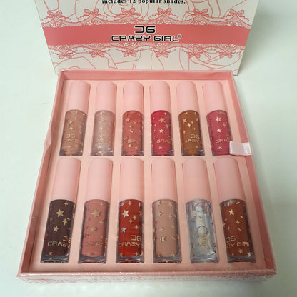 Crazy Girl Lip Gloss Set , 241210