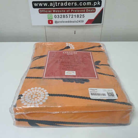Sapphire Orrange King Size Bed Sheet, 52450