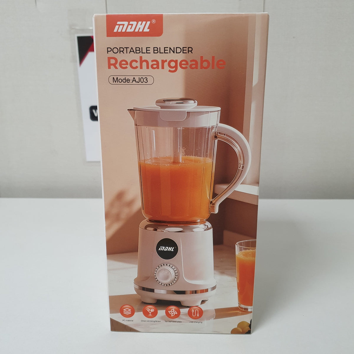 MDHL Portable Blender Rechargeable , 15550