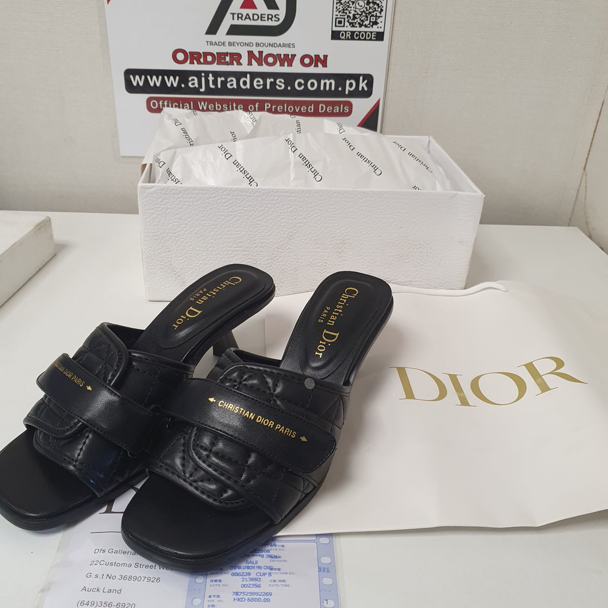 Christian Dior Paris Ladies Chappal Long Heel 9146