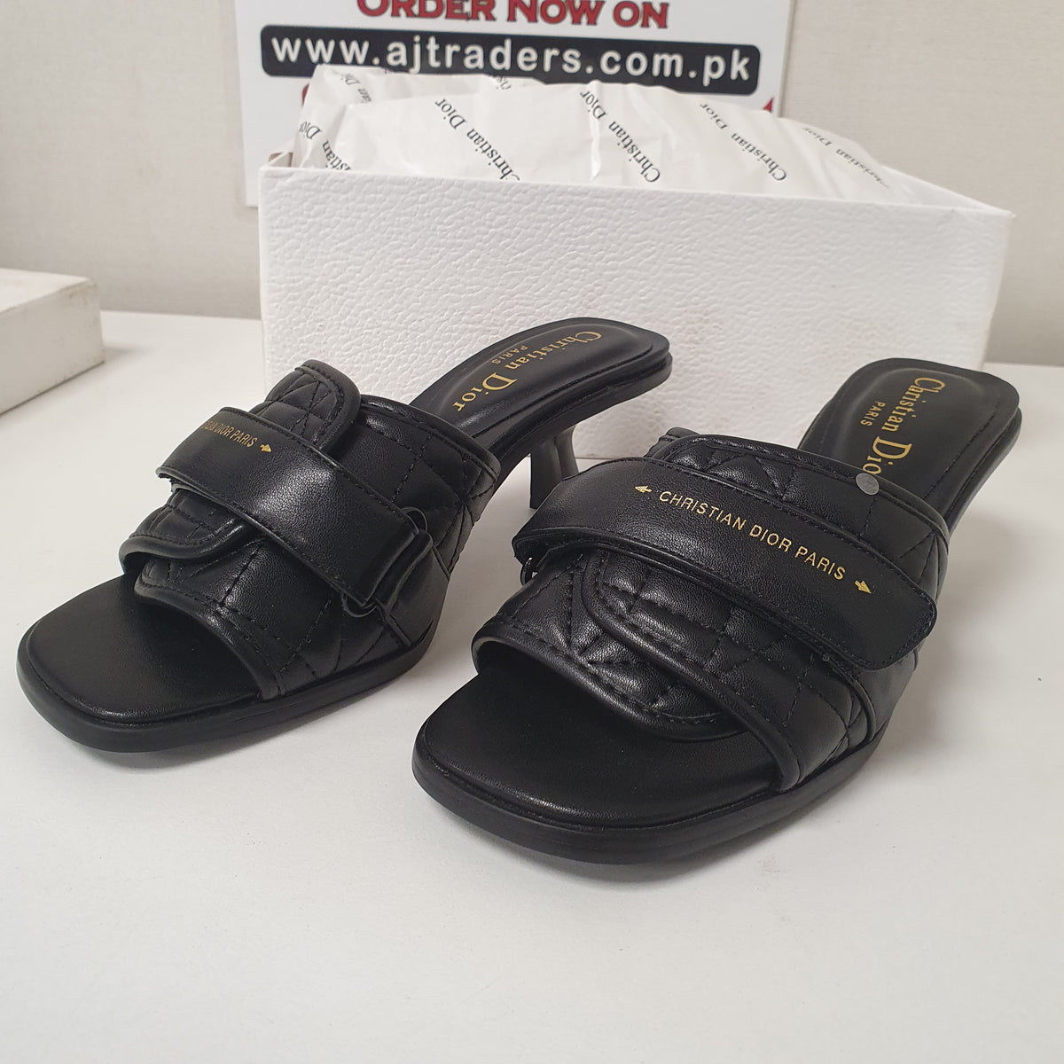 Christian Dior Paris Ladies Chappal Long Heel 9146