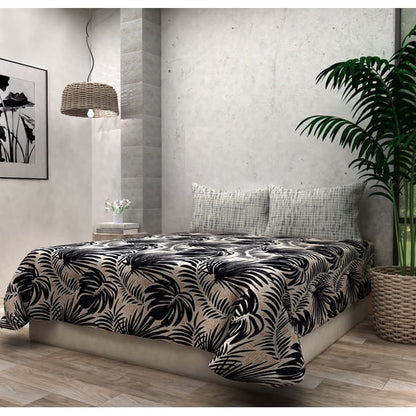Etavonni Home Blue Offwhite Bedsheet , 1
