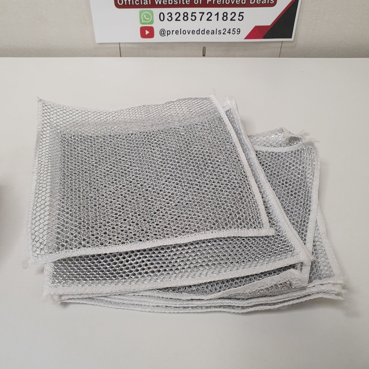 Reusable Mesh Net Cleaning Cloths 10 Pack - Non-Scratch Dish Scrubber