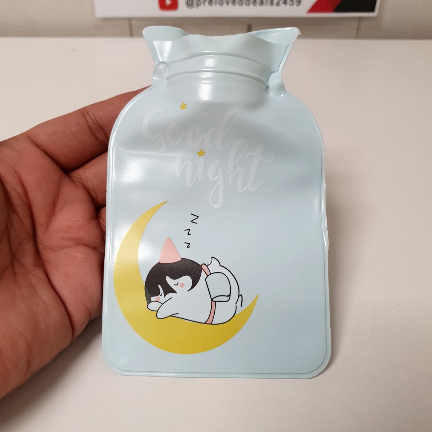 Compact Good Night Hot Water Bottle - Portable Hand Warmer