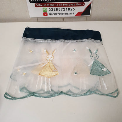 Embroidered Net Fabric Cover for Indoor AC Unit