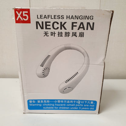 X5 Portable Leafless Hanging Neck Fan - Hands-Free Personal Cooler