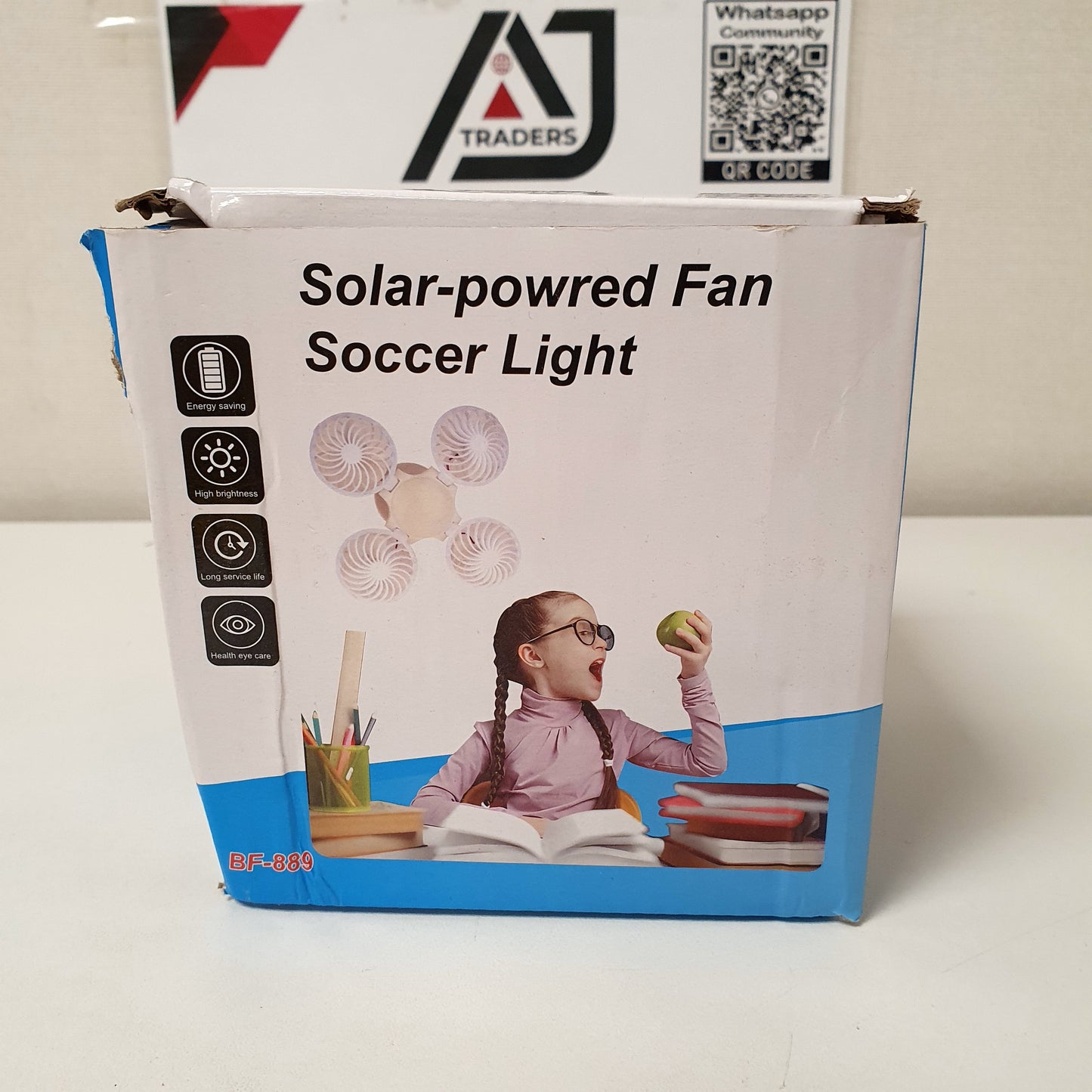 Solar Powered Foldable Soccer Fan LED Light
