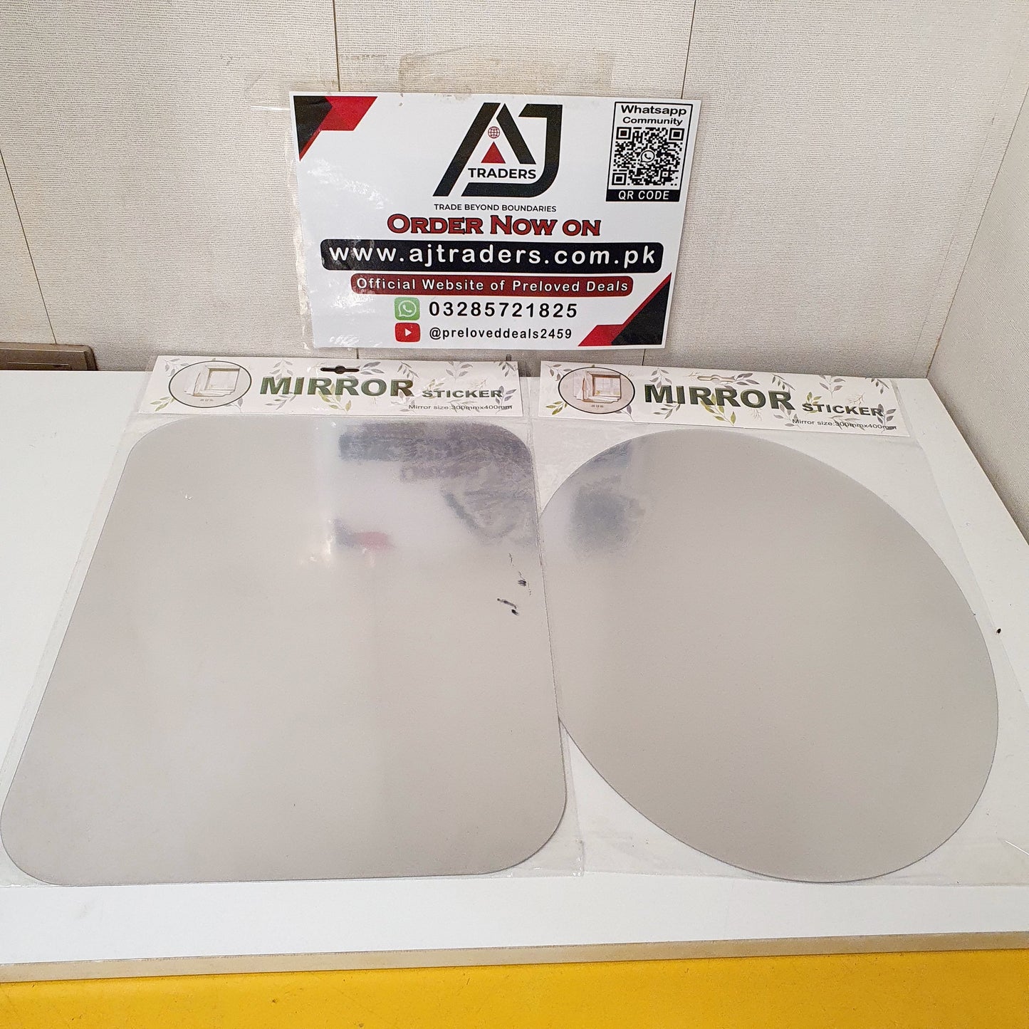 Flexible Acrylic Wall Mirror Sticker Sheet (30x40 cm)
