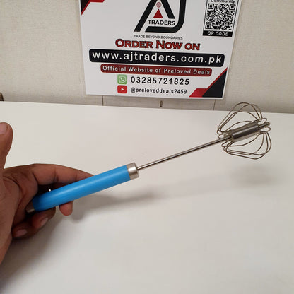 Semi-Automatic Stainless Steel Push Whisk & Egg Beater