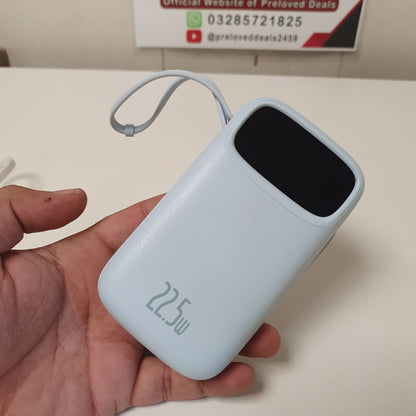 22.5W Fast Charging Mini Power Bank with Digital Display
