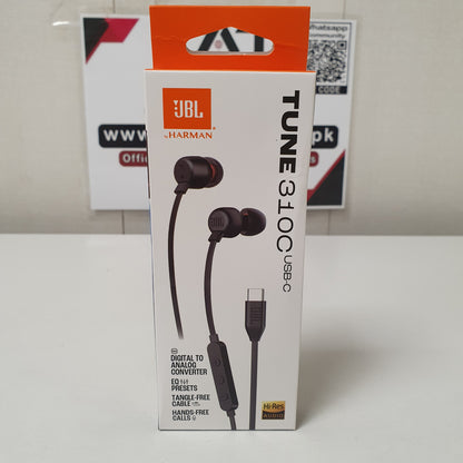JBL Tune 310C USB-C In-Ear Headphones with Mic & Hi-Res Audio