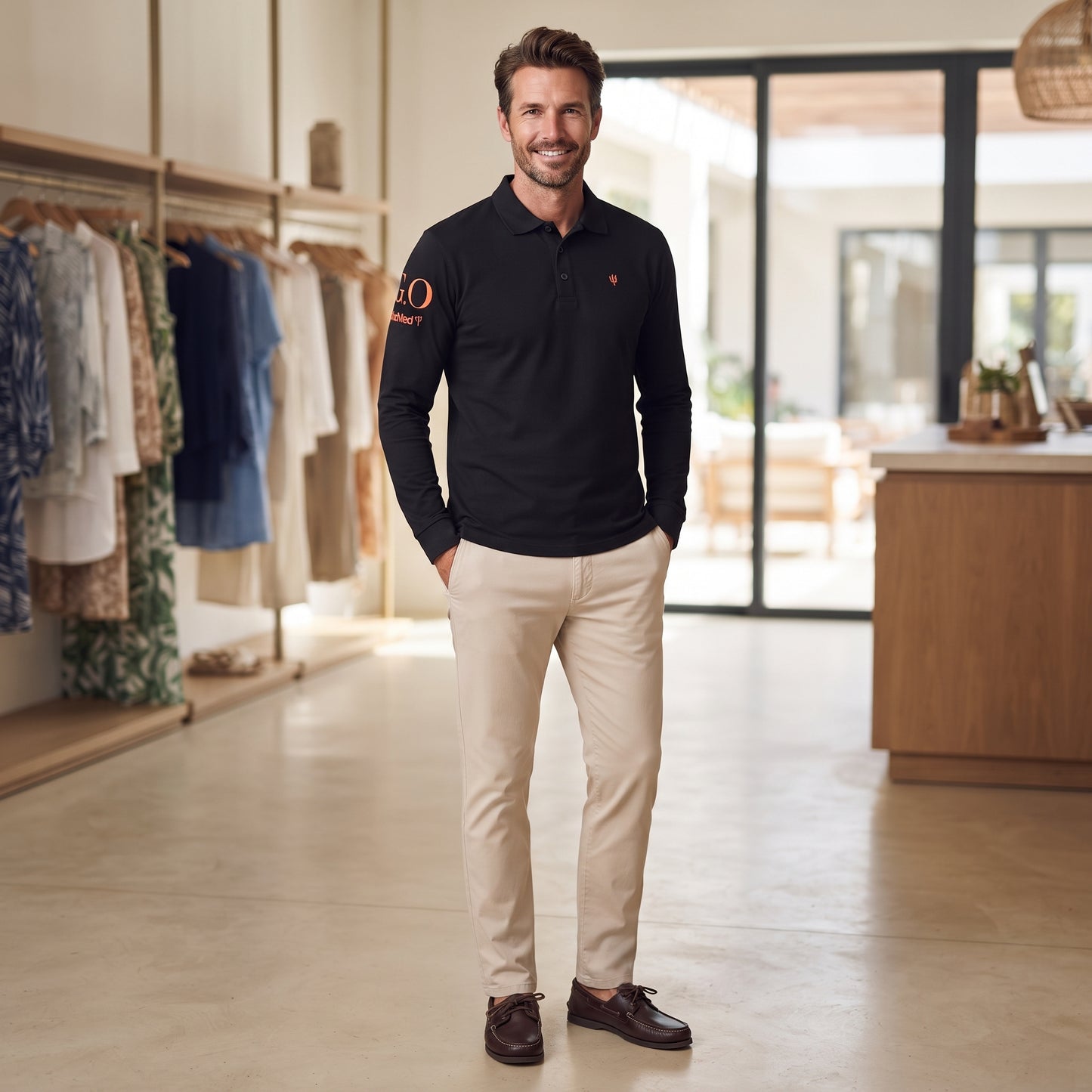 Go Club Med Brand Long Sleeves Mens T Shirt