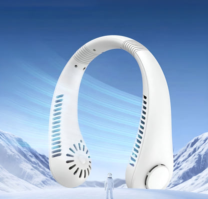 X5 Portable Leafless Hanging Neck Fan - Hands-Free Personal Cooler