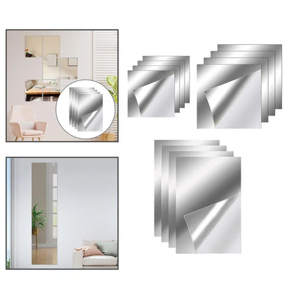 Flexible Acrylic Wall Mirror Sticker Sheet (30x40 cm)