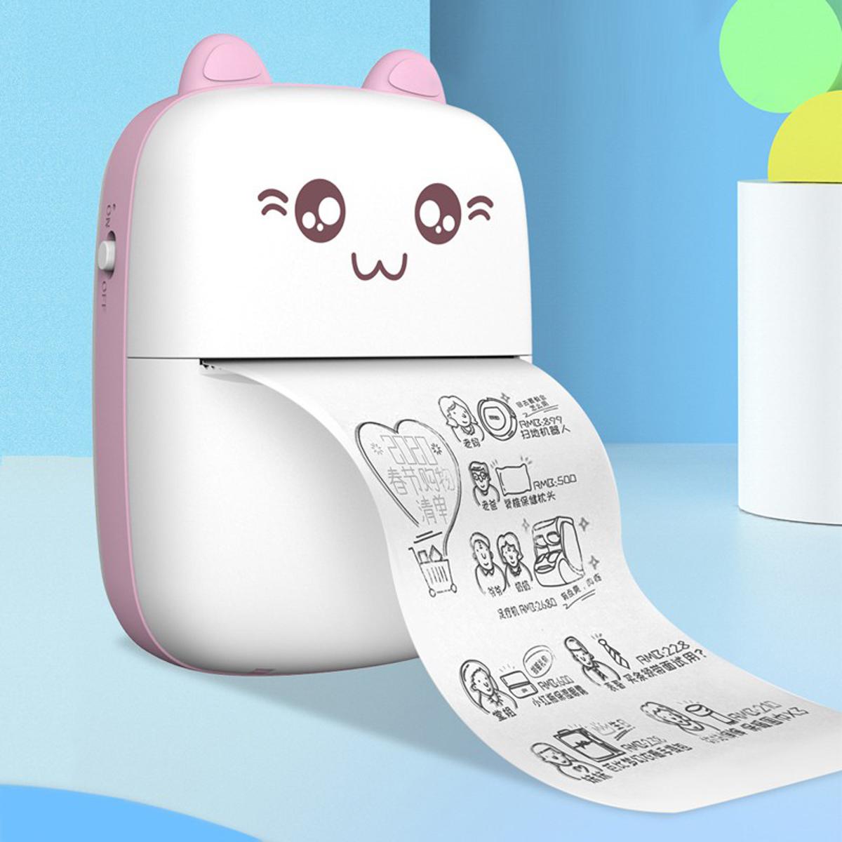 Mini Portable Thermal Pocket Printer - Bluetooth Wireless Inkless
