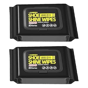 Quick Shoe Cleaner Wipes Pack of 80 Extra Thick Shine Wipes
