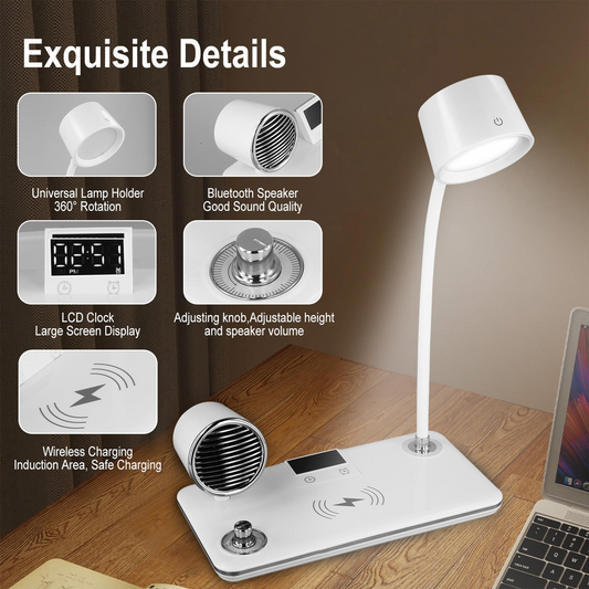 Bt Speaker 4 in 1 Wireless Charger, 241200
