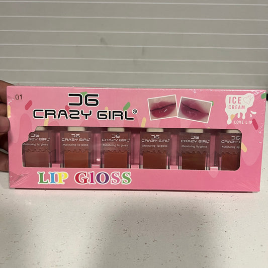 Crazy Girl 6 color Lip Gloss