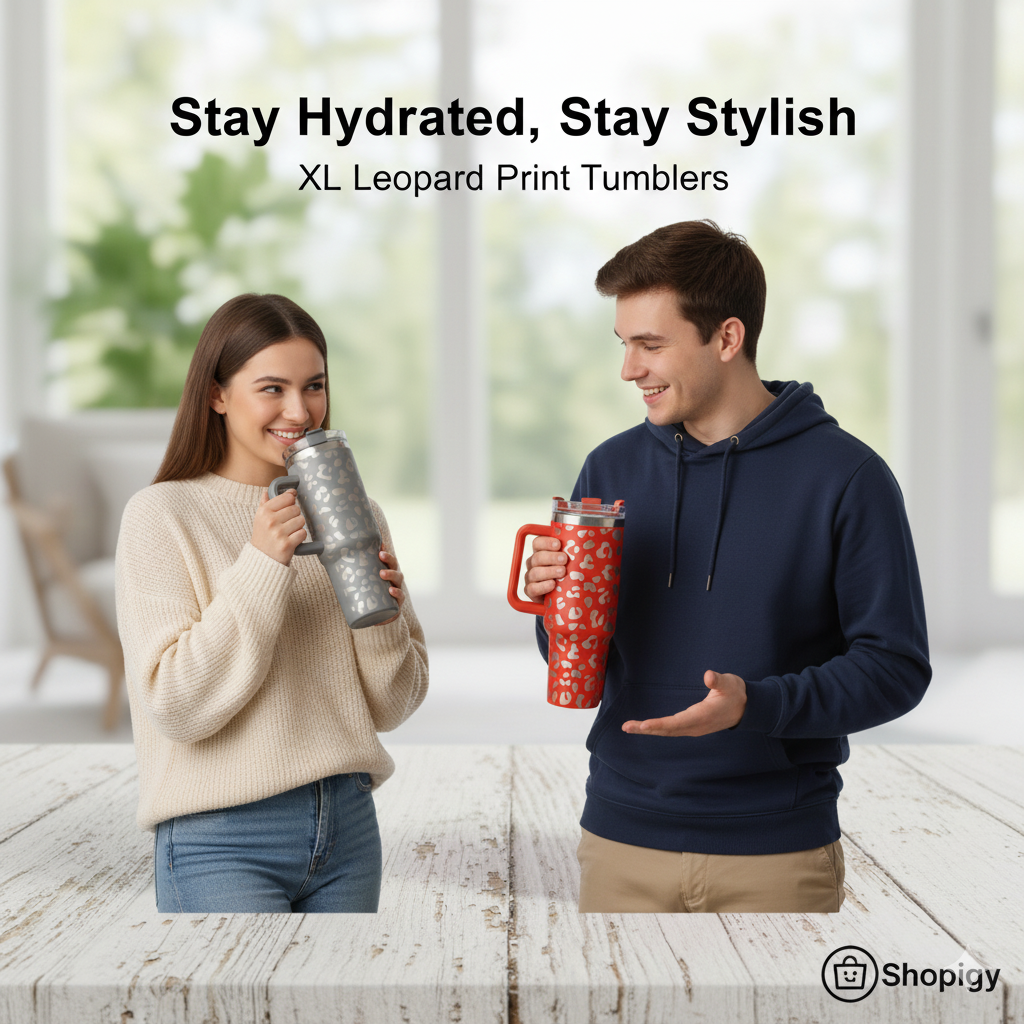 Leopard Print Stainless Steel Tumbler Insulated Big Size 21400