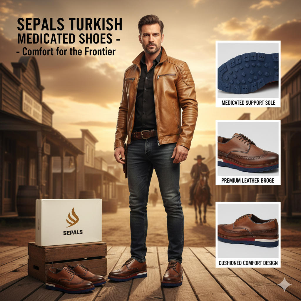 Sepals Leather Medicated Orthopedic Shoes Turkish ART004