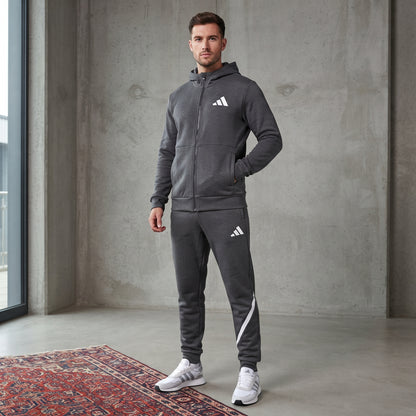 Grey Adidas Track Suit Warm, 4