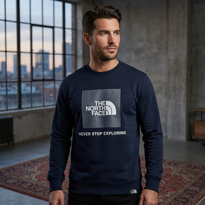 North Face Warm Front Design Blue Shirt, 424