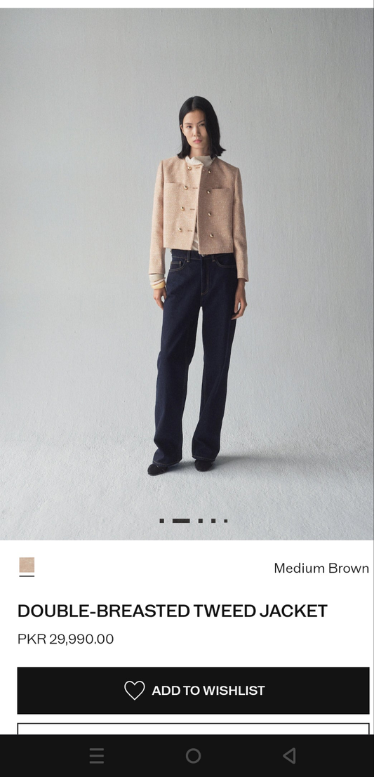 Brown suger branded ladies short coat medium to large size
