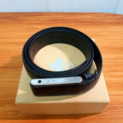 Leather Belt with Box and Pouch