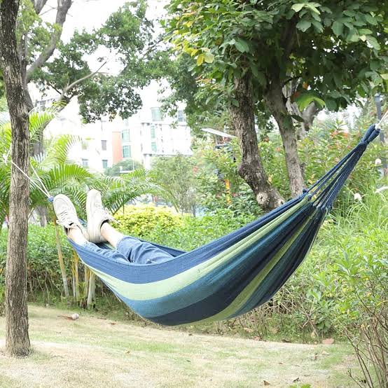 Warm Sleeping bag + Hammock Swing for camping