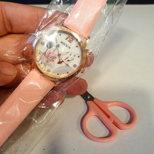 Hand Watch With Scissor For Girls