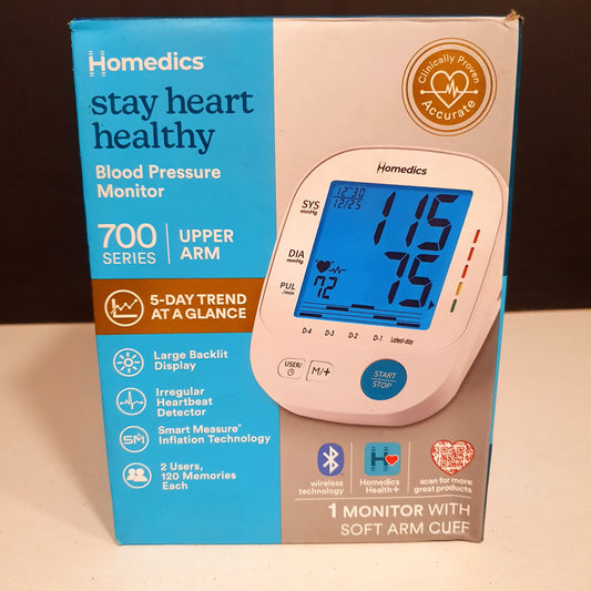 700 Series Homedics Stay Heart Healhty Blood Pressure Machine