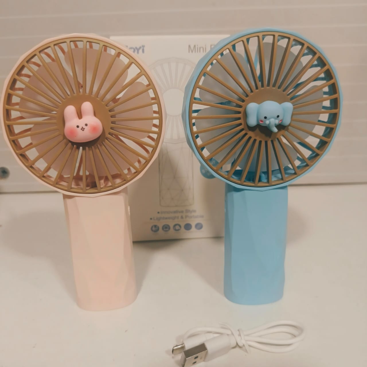 Hand Held Fan Elephaant and Bear Style 22150