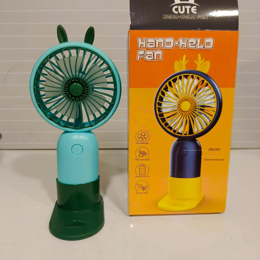 Hand Held Fan With Base, 21550