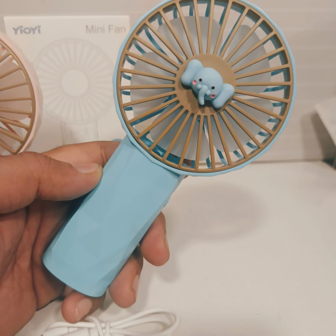 Hand Held Fan Elephaant and Bear Style 22150