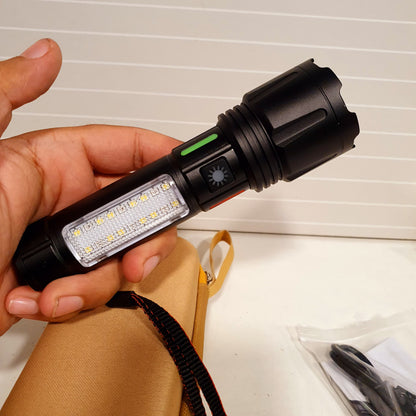 Torch Flash Light with Pouch Rechargeable 61100