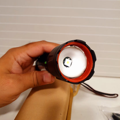Torch Flash Light with Pouch Rechargeable 61100